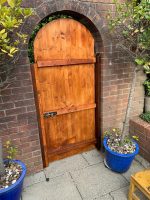 door remade and stained