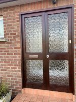 front door restored and painted