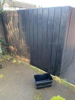 after power hosing fencing clean repaint