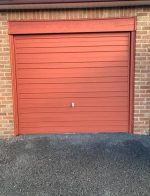 garage door after repainting