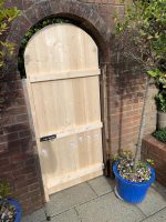 door remade back garden