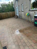 back door garden ground cleared cleaned of weeds moss dirt