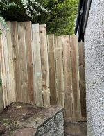 fence restored and new replacing existing fence