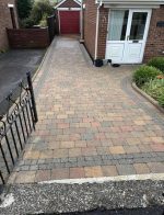 driveway power hosed and cleaned