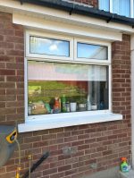 cleaned and repainted window