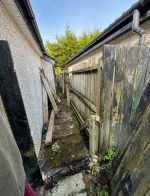 replacement of fences old dirty messy