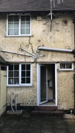 house before repainting messy grime dirty