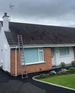 roof before being replaced slate tiles dirty mess
