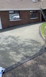 before tarmac resealing by Thornberry property maintenance